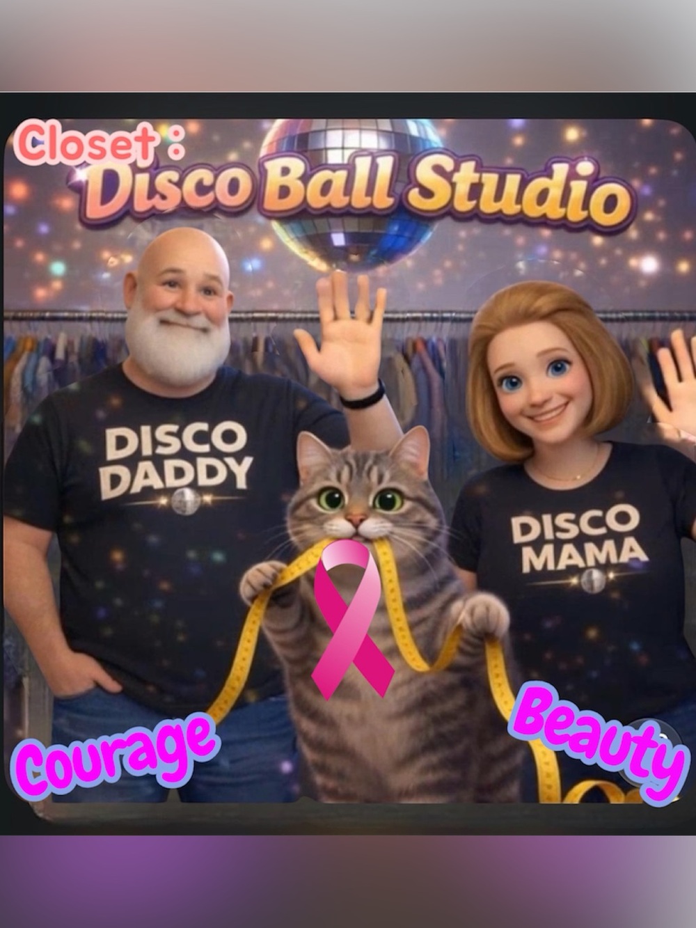 PASS THE MIC: next 10/10
🎤😆 CLOSET TRAIN : theme Think Pink - Save the tatas ! - Picture 5 of 8